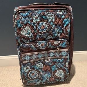 Vera Bradley java blue suitcase
